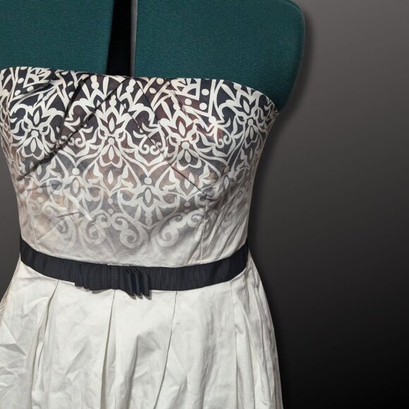 Stunning White House Black Market Strap;less Day Dress sz 14 - Picture 3 of 9